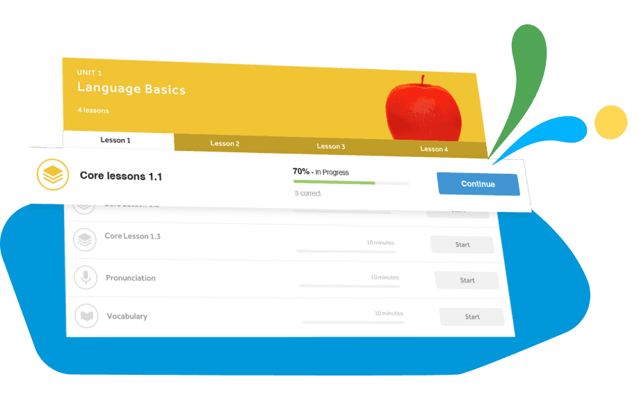 Rosetta Stone - Lecciones accesibles